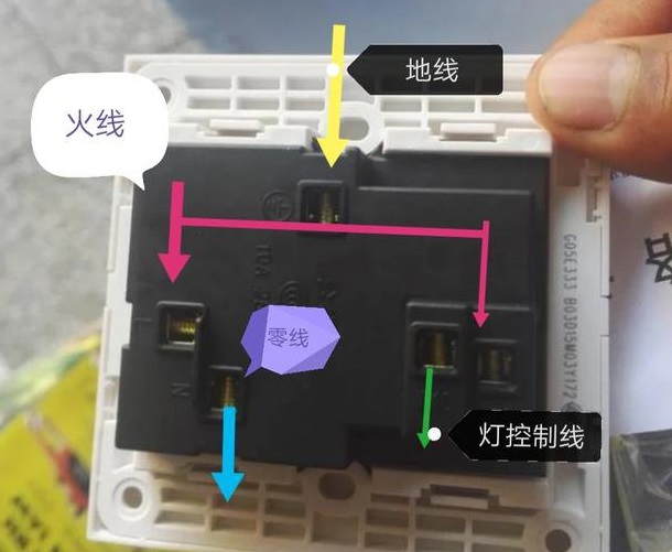 電工操作證報名-墻里面只有火線零線開關的連接方法怎么做