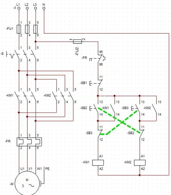 電工證報(bào)考條件-三相交流電動(dòng)機(jī)正反轉(zhuǎn)互鎖電路的分析